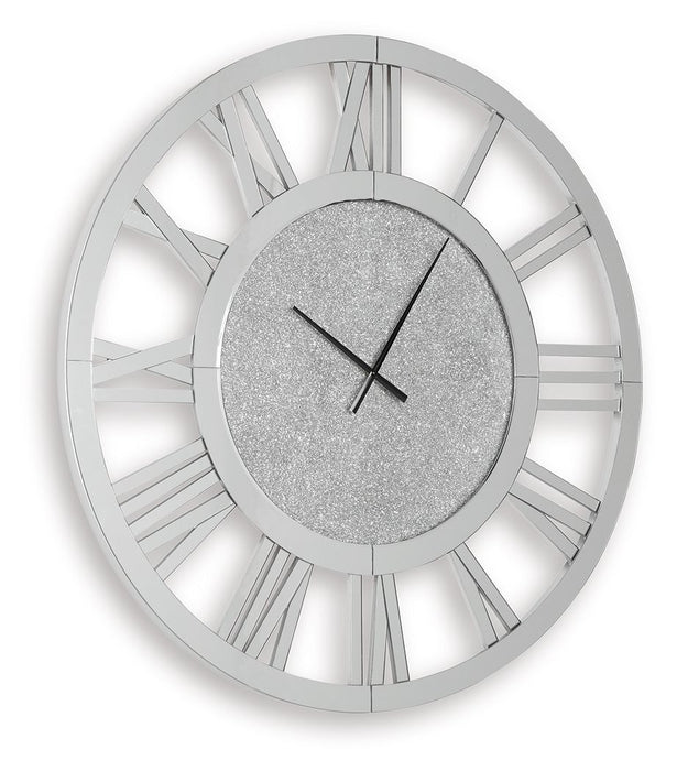 Reinport - Wall Clock - Mirror – Wall Clocks by Signature Design by Ashley® at Furniture Wholesale Plus , Nashville furniture store