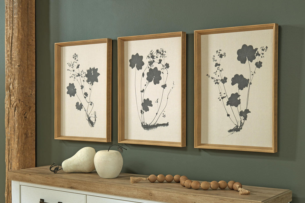 Huddwick - Wall Art Set (Set of 3) - Linen / Black – Canvas Art Sets by Signature Design by Ashley® at Furniture Wholesale Plus , Nashville furniture store