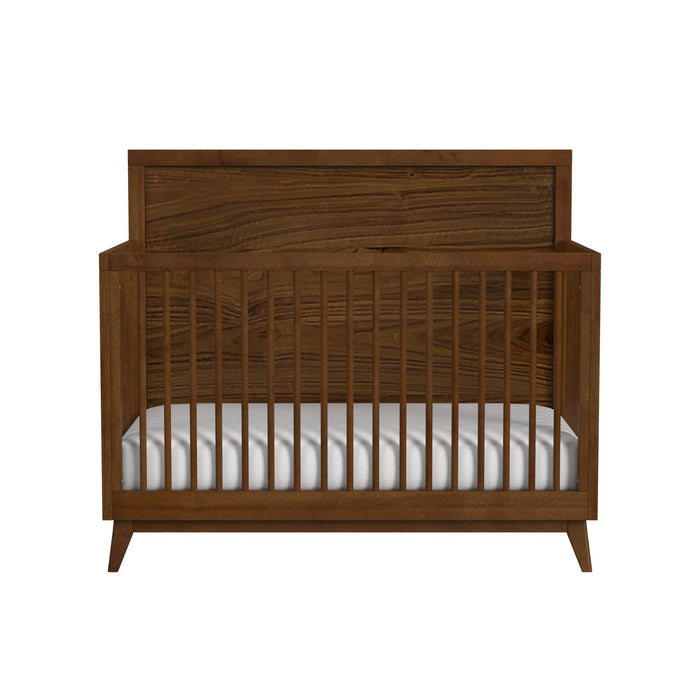 Malia - Crib With High Headboard And Guardrail - Walnut – Cribs by Elements International at Furniture Wholesale Plus , Nashville furniture store