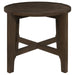 Cota - Round Solid Wood End Table - Dark Brown – End Tables by Coaster Fine Furniture at Furniture Wholesale Plus , Nashville furniture store