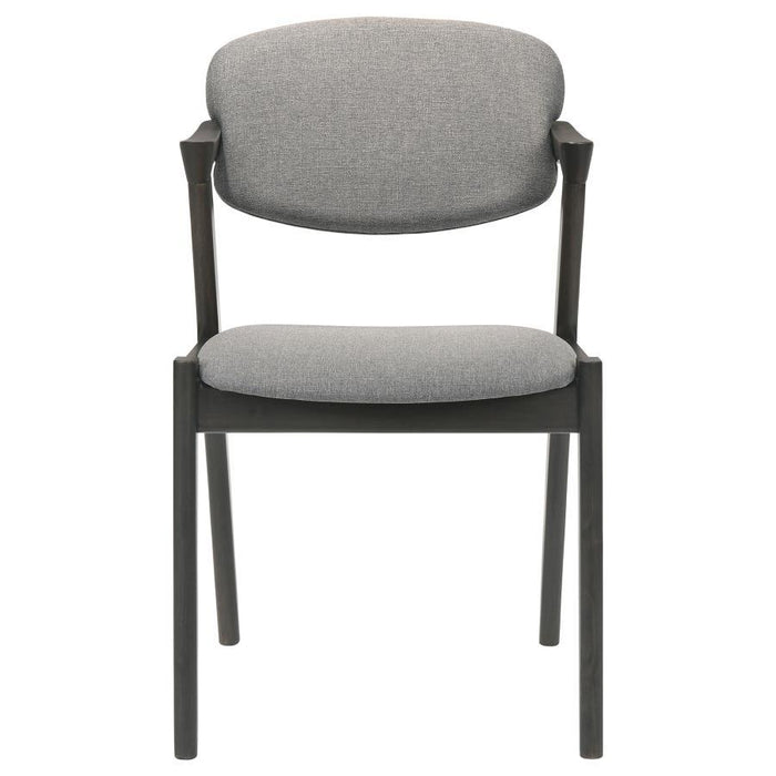 Stevie - Padded Wood Dining Arm Chair (Set of 2) - Black – Chair Sets by CoasterEssence at Furniture Wholesale Plus , Nashville furniture store