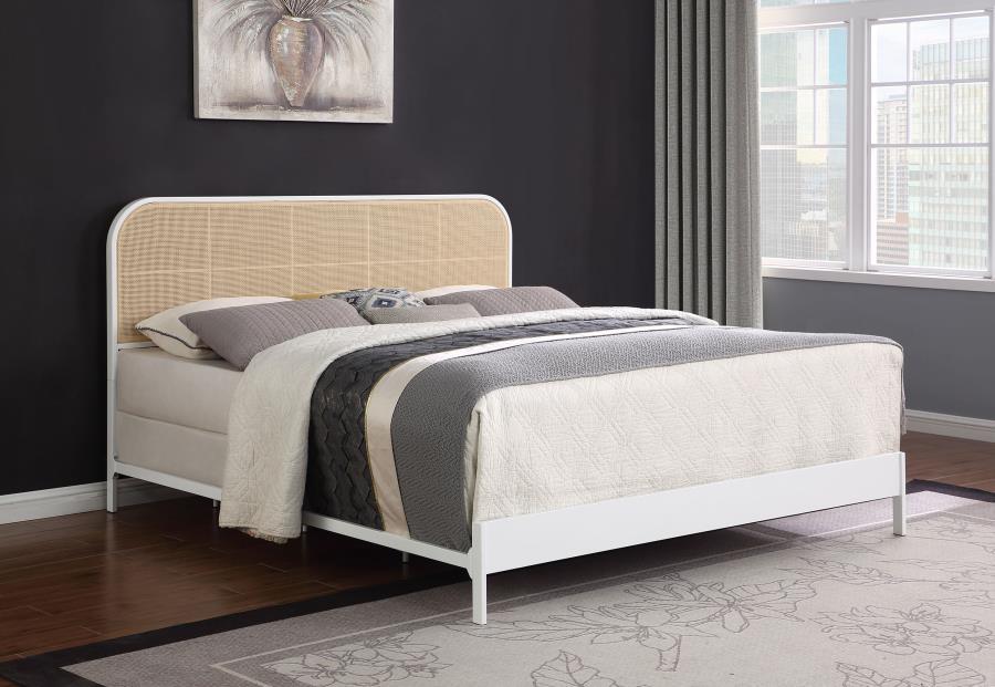 Amherst - Radio Weave Rattan Metal Bed – Panel Beds by Coaster Fine Furniture at Furniture Wholesale Plus , Nashville furniture store