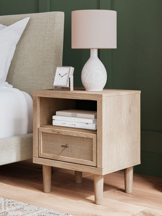 Cielden - One Drawer Night Stand - Two-Tone – Nightstands w/ Charging Stations by Signature Design by Ashley® at Furniture Wholesale Plus , Nashville furniture store