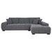 Octavia - Upholstered Sectional Chaise Sofa – Stationary Sectionals by Coaster Fine Furniture at Furniture Wholesale Plus , Nashville furniture store