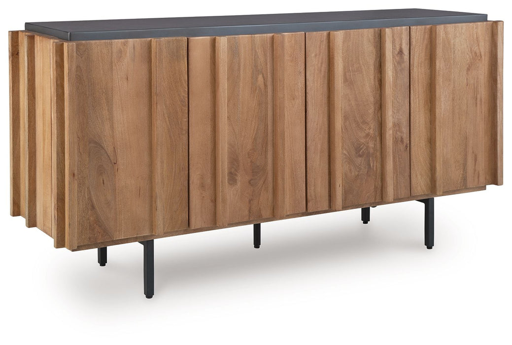 Quintavious - Accent Cabinet - Brown / Charcoal – Accent Cabinets by Signature Design by Ashley® at Furniture Wholesale Plus , Nashville furniture store