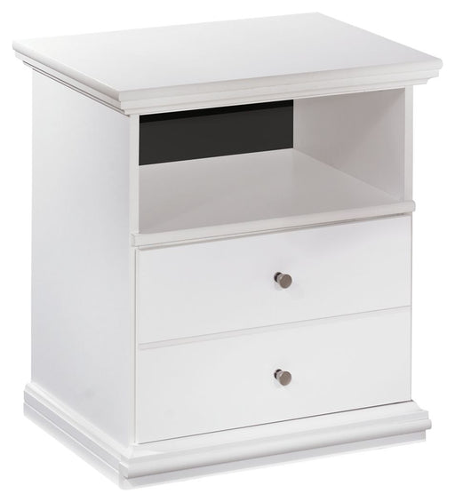 Bostwick Shoals - White - One Drawer Night Stand - Premium Accent Nightstands from Signature Design by Ashley® - Just $198! Shop now at Furniture Wholesale Plus  We are the best furniture store in Nashville, Hendersonville, Goodlettsville, Madison, Antioch, Mount Juliet, Lebanon, Gallatin, Springfield, Murfreesboro, Franklin, Brentwood