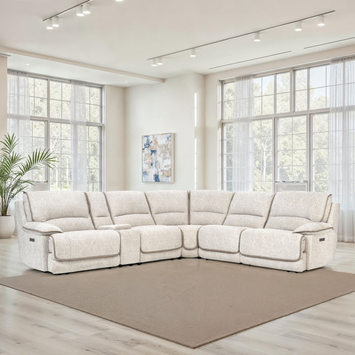 Olsen - 6 Piece Power Sectional – Reclining Sectionals by Steve Silver Furniture at Furniture Wholesale Plus , Nashville furniture store