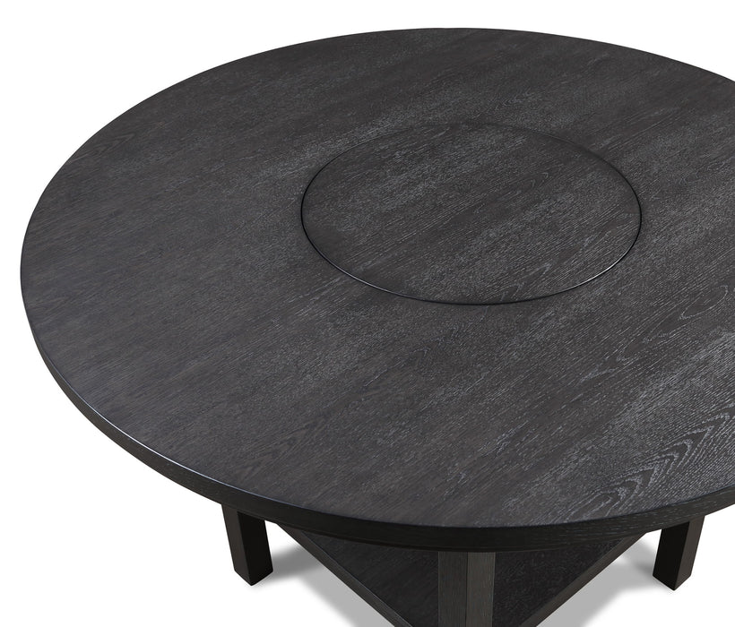 Guthrie - Counter Height Round Table With Lazysusan - Charcoal - Premium Counter Tables from Crown Mark - Just $419! Shop now at Furniture Wholesale Plus  We are the best furniture store in Nashville, Hendersonville, Goodlettsville, Madison, Antioch, Mount Juliet, Lebanon, Gallatin, Springfield, Murfreesboro, Franklin, Brentwood
