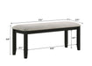 Folio - Bench - Black / Gray – Dining Benches by Crown Mark at Furniture Wholesale Plus , Nashville furniture store