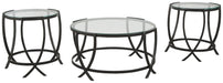 Tarrin - Occasional Table Set (Set of 3) - Black – Table Sets by Signature Design by Ashley® at Furniture Wholesale Plus , Nashville furniture store