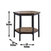 Ultimo - Hexagon End Table - Brown – End Tables by Steve Silver Furniture at Furniture Wholesale Plus , Nashville furniture store