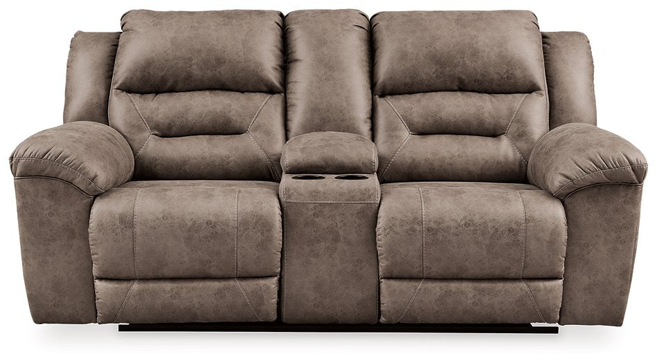 Stoneland Power Reclining Loveseat with Console - Premium Loveseat from Ashley Furniture - Just $943.67! Shop now at Furniture Wholesale Plus  We are the best furniture store in Nashville, Hendersonville, Goodlettsville, Madison, Antioch, Mount Juliet, Lebanon, Gallatin, Springfield, Murfreesboro, Franklin, Brentwood
