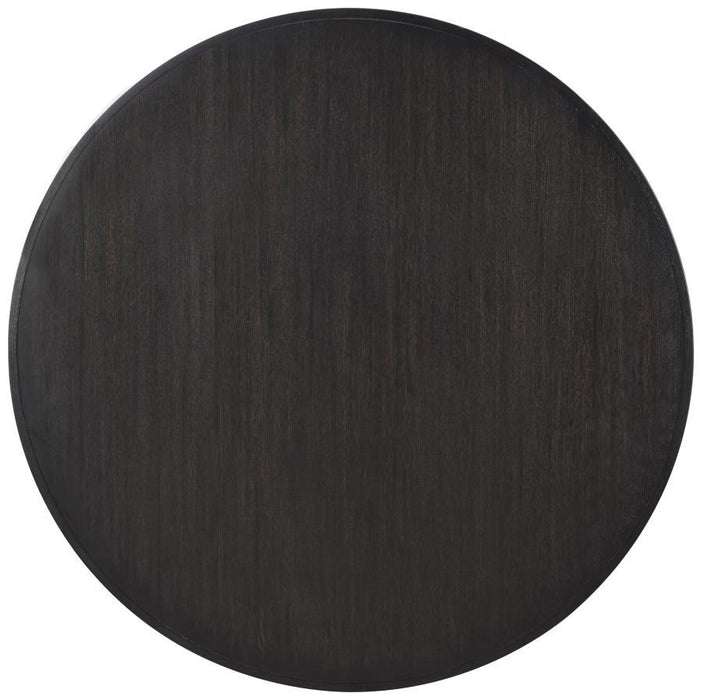 Leandro - 60" Round Dining Table - Burnished Black – Dining Tables by Coaster Fine Furniture at Furniture Wholesale Plus , Nashville furniture store