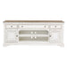 Magnolia Manor - Entertainment TV Stand - Antique White – TV Stands by Liberty Furniture at Furniture Wholesale Plus , Nashville furniture store