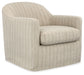 Valwick - Swivel Accent Chair - Cream / Brown – Swivel Chairs by Signature Design by Ashley® at Furniture Wholesale Plus , Nashville furniture store