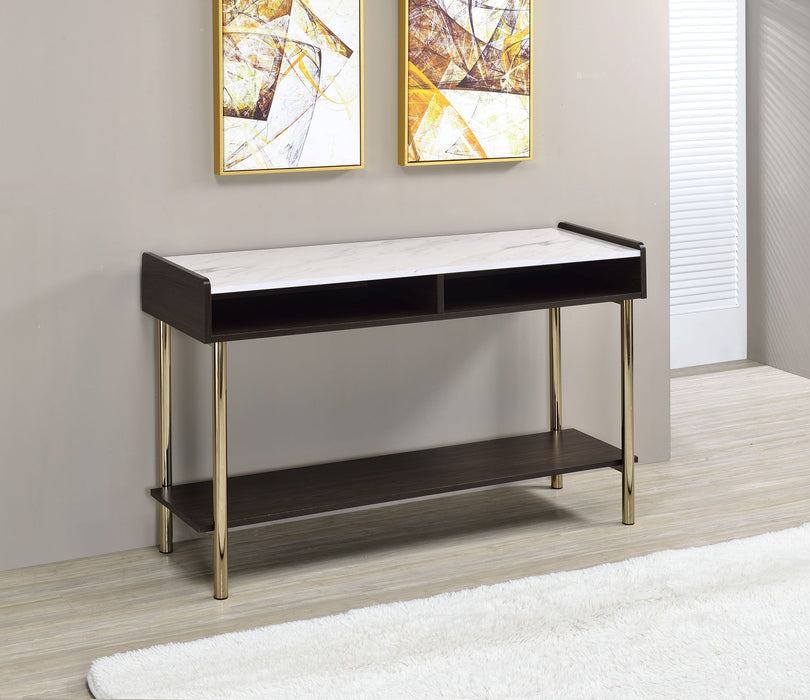 Carrie - Sofa Table - Brown – Sofa Tables by Steve Silver Furniture at Furniture Wholesale Plus , Nashville furniture store