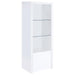 Jude - 3-Shelf Engineered Wood Media Tower - High Gloss White – Piers by Coaster Fine Furniture at Furniture Wholesale Plus , Nashville furniture store