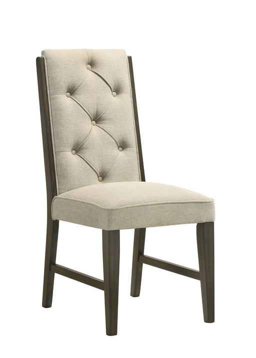 Herbert - Side Chair (Set of 2) - Espresso / Beige – Chair Sets by Crown Mark at Furniture Wholesale Plus , Nashville furniture store