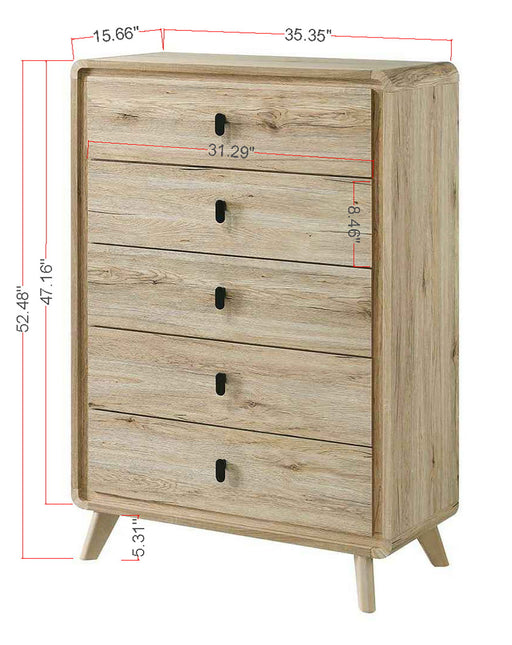 Dawson - Chest - Light Brown – Accent Chests by Crown Mark at Furniture Wholesale Plus , Nashville furniture store