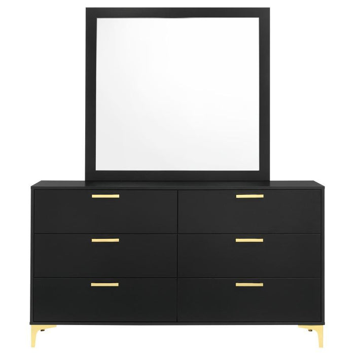 Kendall - 6-Drawer Dresser With Mirror – Dresser & Mirror by CoasterEveryday at Furniture Wholesale Plus , Nashville furniture store