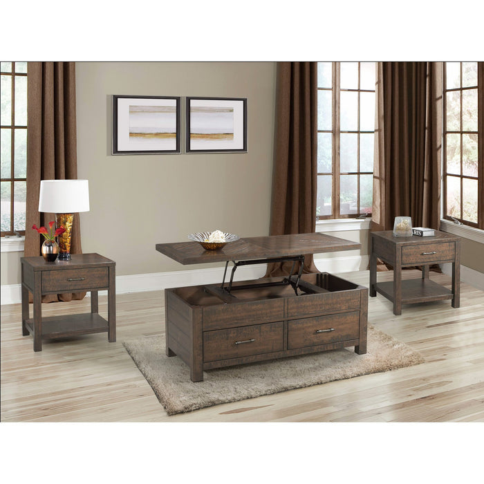 Jax - End Table - Dark Walnut – End Tables by Elements International at Furniture Wholesale Plus , Nashville furniture store
