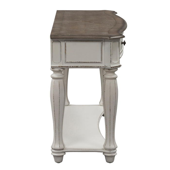 Magnolia Manor - Sofa Table - Antique White – Sofa Tables by Liberty Furniture at Furniture Wholesale Plus , Nashville furniture store