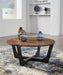 Hanneforth - Round Cocktail Table - Brown – Coffee Tables by Signature Design by Ashley® at Furniture Wholesale Plus , Nashville furniture store