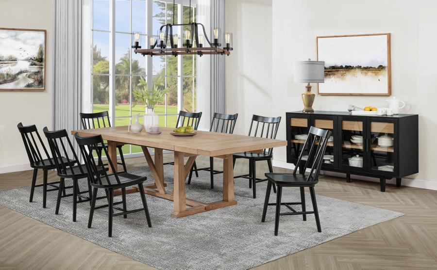 Middleton - 106" Extension Leaf Dining Set – 8 + Piece Dining Room Sets by Coaster Fine Furniture at Furniture Wholesale Plus , Nashville furniture store