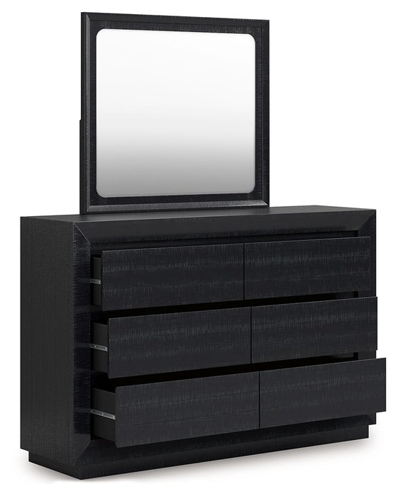 Londer - Dresser And Mirror - Black – Dresser & Mirror by Millennium® by Ashley at Furniture Wholesale Plus , Nashville furniture store