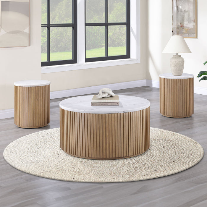 Colvin - 3 Piece Set With Marble Top – Table Sets by Steve Silver Furniture at Furniture Wholesale Plus , Nashville furniture store