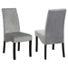 Stanton - Upholstered Dining Side Chairs (Set of 2) - Gray – Chair Sets by CoasterEssence at Furniture Wholesale Plus , Nashville furniture store