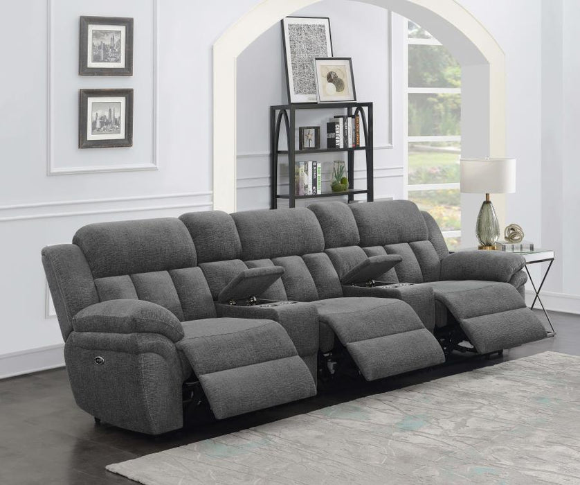 Bahrain - Upholstered Home Theater Seating – Reclining Sectionals by CoasterEssence at Furniture Wholesale Plus , Nashville furniture store