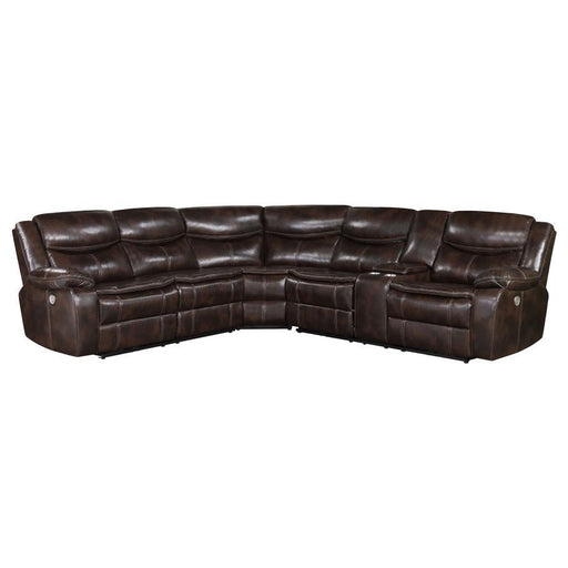 Sycamore - Upholstered Power Reclining Sectional Sofa – Reclining Sectionals by Coaster Fine Furniture at Furniture Wholesale Plus , Nashville furniture store
