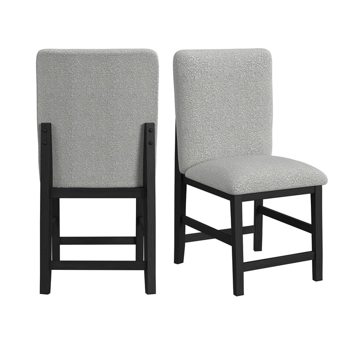 Portland - Square Back Counter Stool (Set of 2) - Black / Gray – Stool Sets by Elements International at Furniture Wholesale Plus , Nashville furniture store