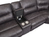 Ogden - 5 Piece Sectional - Black – Reclining Sectionals by Steve Silver Furniture at Furniture Wholesale Plus , Nashville furniture store
