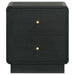 Cavelle - 2-Drawer Nightstand Bedside Table - Black – Accent Nightstands by Coaster Fine Furniture at Furniture Wholesale Plus , Nashville furniture store
