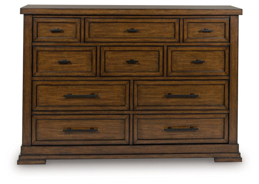 Taffenbrook - Dresser - Medium Brown – Dressers by Benchcraft® at Furniture Wholesale Plus , Nashville furniture store