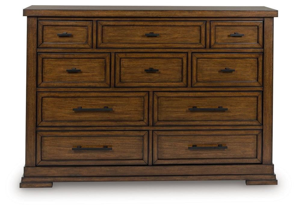 Taffenbrook - Dresser - Medium Brown – Dressers by Benchcraft® at Furniture Wholesale Plus , Nashville furniture store