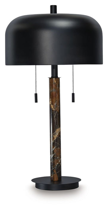 Alanbert - Metal Table Lamp - Brown / Black – Table Lamps by Signature Design by Ashley® at Furniture Wholesale Plus , Nashville furniture store