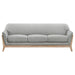 Vaughn - Fabric Upholstered Flared Arm Sofa - Gray – Stationary Sofas by Coaster Fine Furniture at Furniture Wholesale Plus , Nashville furniture store
