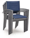 Rocky Creek - Sling Arm Chair (Set of 4) - Blue / Gray – Chair Sets by Signature Design by Ashley® at Furniture Wholesale Plus , Nashville furniture store