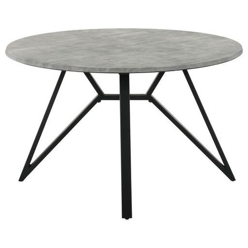 Neil - 5 Piece Round Dining Table Set Concrete - Gunmetal - Premium 5 Piece Dining Room Sets from CoasterEveryday - Just $1089! Shop now at Furniture Wholesale Plus  We are the best furniture store in Nashville, Hendersonville, Goodlettsville, Madison, Antioch, Mount Juliet, Lebanon, Gallatin, Springfield, Murfreesboro, Franklin, Brentwood