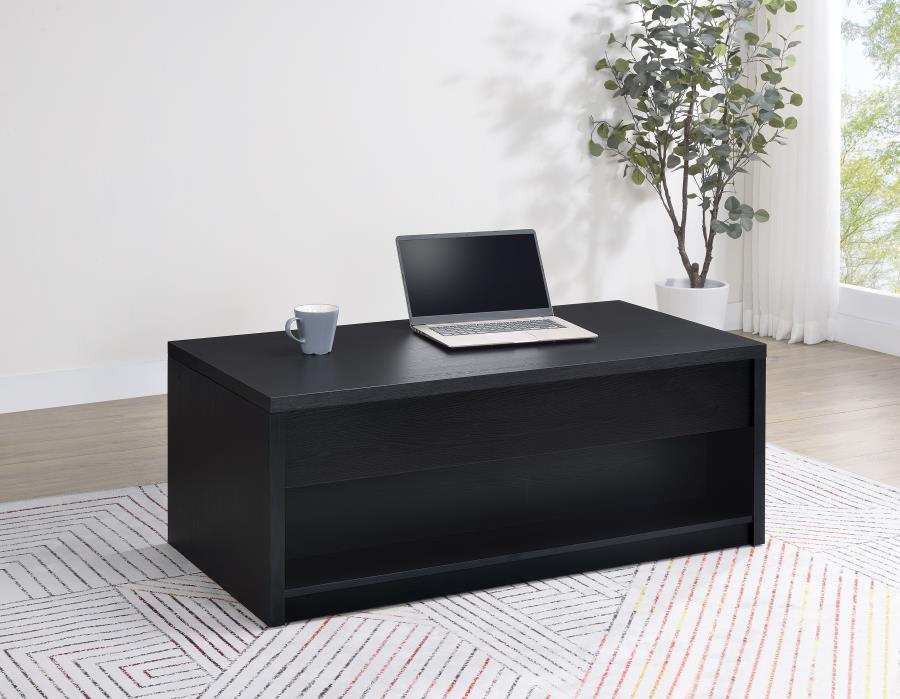 Knapp - Lift Top Cocktail Coffee Table With Dual Drawers - Black – Coffee Tables by Coaster Fine Furniture at Furniture Wholesale Plus , Nashville furniture store