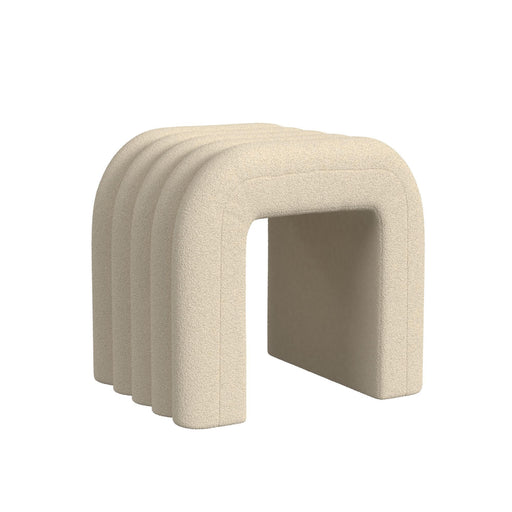 Seqouia - Bench With 2 Stools - Cream – 3 Piece Living Room Sets by Elements International at Furniture Wholesale Plus , Nashville furniture store