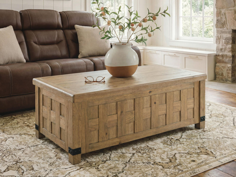 Ridgester - Lift Top Cocktail Table - Light Brown – Cocktail Tables by Signature Design by Ashley® at Furniture Wholesale Plus , Nashville furniture store