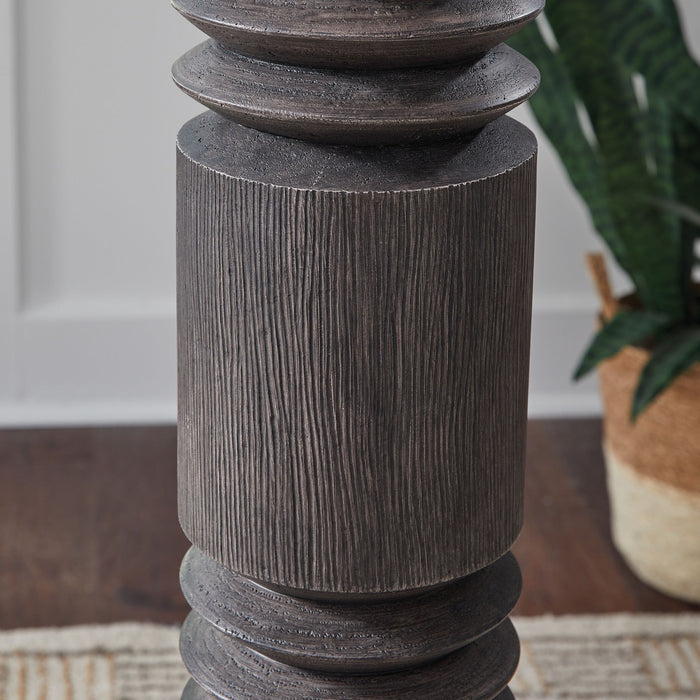 Fainwell - Poly Floor Lamp - Distressed Black – Floor Lamps by Signature Design by Ashley® at Furniture Wholesale Plus , Nashville furniture store