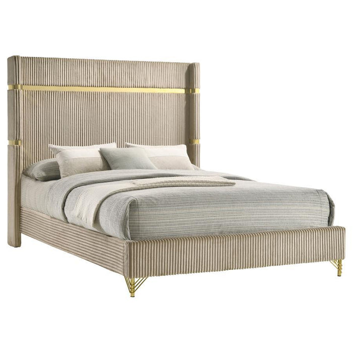 Lucia - Upholstered Wingback Bed – Upholstered Beds by Coaster Fine Furniture at Furniture Wholesale Plus , Nashville furniture store