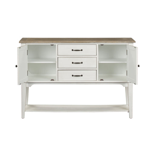 Summerville - Server - Soft White Wash / Wirebrushed Gray – Servers by Liberty Furniture at Furniture Wholesale Plus , Nashville furniture store