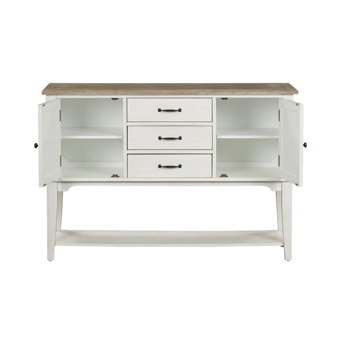 Summerville - Server - Soft White Wash / Wirebrushed Gray – Servers by Liberty Furniture at Furniture Wholesale Plus , Nashville furniture store