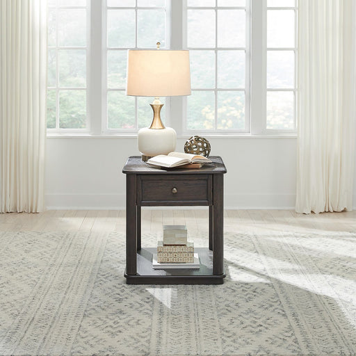 Wallace - End Table - Aged Oak – End Tables by Liberty Furniture at Furniture Wholesale Plus , Nashville furniture store